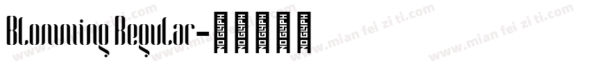Blomming Regular字体转换